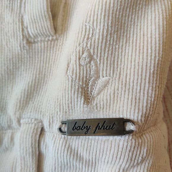 Vintage Y2K Baby Phat corduroy snap button jacket sz S - Picture 6 of 11